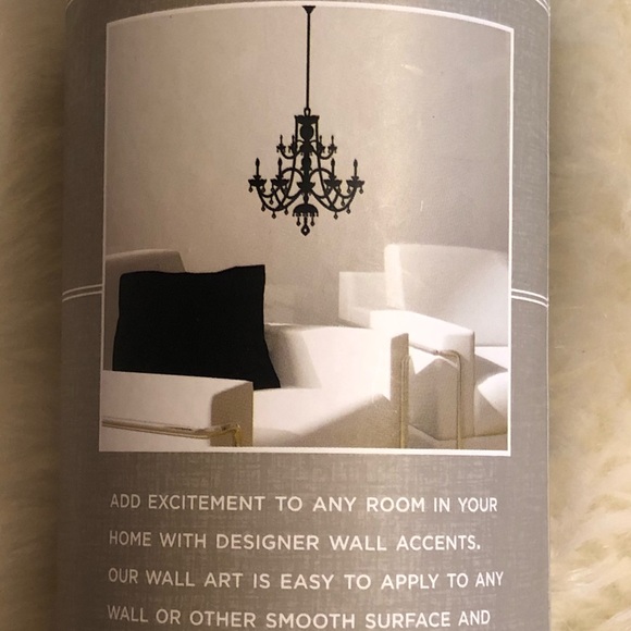 Wall Decor Chandelier Wall Decal W Rhinestones Poshmark